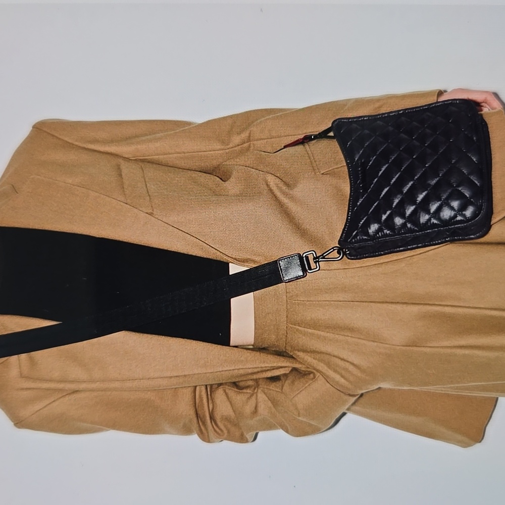 MZ Wallace Black Quilted Crossbody Bag